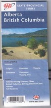 Alberta British Columbia Road Map AAA Provincial Series 2003 2004 - $5.56