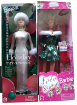 Barbies, Holiday Excitement, 29203, 2001, &amp; Festive Season, 18909, &#39;97, ... - £23.68 GBP