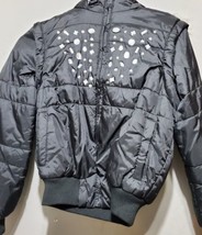 Junior Size 11 Crystal Jacket Black Puffer - £32.07 GBP
