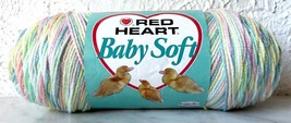 Vintage Red Heart Baby Soft Acrylic Ombre Yarn - 1 Skein Color Nursery #7965 - £18.56 GBP