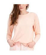 Style &amp; Co Womens S Peach Orange Crewneck Long Sleeve Sweatshirt PREOWNE... - $26.87 CAD