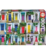 NEW Educa Jigsaw Puzzle Game 1000 Pieces Adults 20177 Doors Of Notting Hill - $614.72 MXN