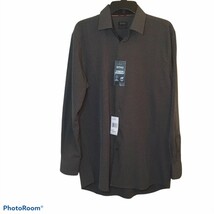Buffalo David 4 Way Stretch Chambray Wrinkle Free Long Sleeve Barrel Cuf... - $408.85 MXN