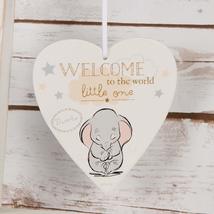 Disney Welcome to The World Little One Dumbo Baby Heart Plaque - $10.55