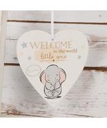 Disney Welcome to The World Little One Dumbo Baby Heart Plaque - $10.55