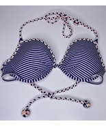 Victoria’s Secret &quot;The Fabulous&quot; Striped Padded Halter Bikini Top 34DD U151 - £25.91 GBP