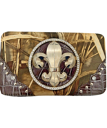 extra deep frame realtree camo wallet w/fleur de lis, rhinestones + coff... - $37.39 CAD