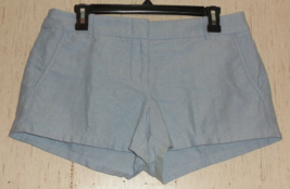 New Womens J. Crew Blue Oxford Cloth 3 Inch Inseam Shorts Size 6 - £22.38 GBP