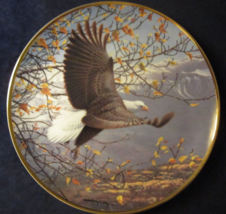 Bald Eagle Collector Plate Autumn In The Mountains John Pitcher Seasons B Ird - $39.99