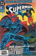 SUPERMAN: THE MAN OF STEEL #23 - JUL 1993 DC COMICS, VF+ 8.5 SHARP! - $1.98