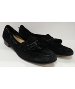 Salvatore Ferragamo BLACK SUEDE Loafer Tassel Slip-On Low Heel Pump Men ... - $154.93 CAD