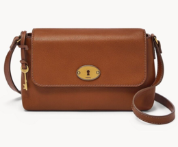 Fossil Gabriella Brown Leather Flap Crossbody Bag SHB3037210 NWT $200 Retail FS - $98.00