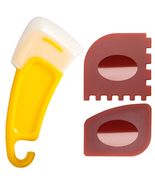 LAOJU 3PCS Cast Iron Pan Scraper Set Silicone Kitchen Cleaning Tools - $68.62 MXN