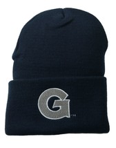 Georgetown Hoyas NCAA Team Logo Cuffed Knit Navy Beanie Winter Hat - $16.48