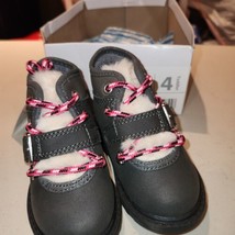 NEW Carters Girls Toddler size 4 boots buckles and laces, box but no lid - £7.75 GBP