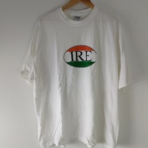 Ireland IRE Flag Oval T-shirt White 2XL - £11.84 GBP