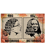 Ketanji Brown Jackson Ruth Bader Ginsburg RBG Notorious KBJ Victorious 1 - £12.77 GBP