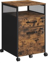 File Cabinet With Lock, Home Office, Steel Frame, Industrial, Rustic Bro... - $103.94
