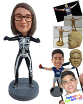 Personalized Bobblehead Halloween skeleton costume female body coming back from  - £71.97 GBP