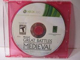 Xbox 360 Video Game: Great Battles - Medieval - Disc Only - $3.50