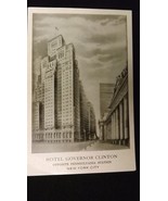 1950&#39;s Postcard Hotel Governor Clinton New York City 17c - $9.89