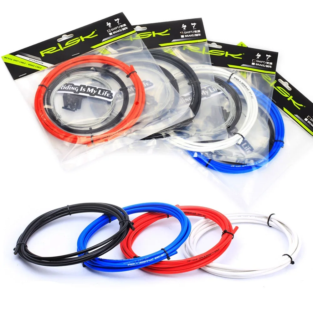 Sporting RISK MTB Road Bicycle Brake/Shift Cables Bike Line Tube Wire Core Bike  - £23.48 GBP