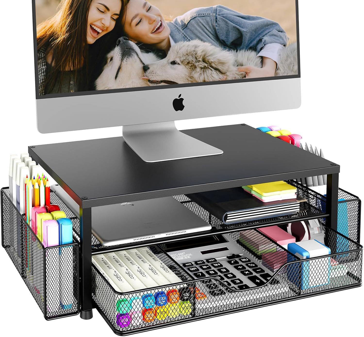 Desk Organizers And Accessories, 2-Tier Computer Monitor Stand For Desk,... - $31.92