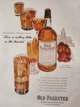 1948 Original Esquire Art Ads Old Forester Whiskey Florsheim Mens Shoes - £5.09 GBP