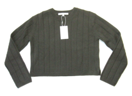 NWT Naked Cashmere Xenia in Dark Olive Ribbed Cashmere Crewneck Sweater XS $325 - £120.27 GBP