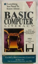 VTG Collectible Basic Computer Literacy VHS Video Tape &amp; Diskette New Se... - £17.99 GBP