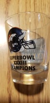 DENVER BRONCOS Superbowl 33 Champs Champions Shot Glass NFL Football Rea... - $6.92