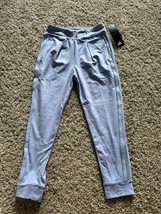 adidas Girls’ 3-Stripe Cuffed Mélange Jogger Blue Spark Size XS Pull On - $14.99