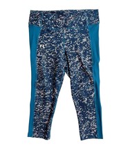 Under Armour Women&#39;s UA Heat Gear Compression Cropped Leggings Blue SZ L... - $23.20