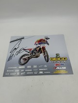 CAMERON MCADOO #128 Geico Honda Signed Small Racer Poster Double Sided - $14.00