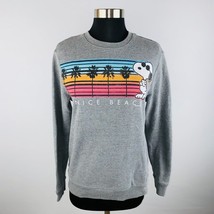 Peanuts Snoopy Venice Beach California CA Womens Teen Small S Gray Sweat... - £15.24 GBP