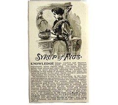 Syrup Of Figs Digestive Medicine 1894 Advertisement Victorian Laxative 10 ADBN1z - £11.84 GBP