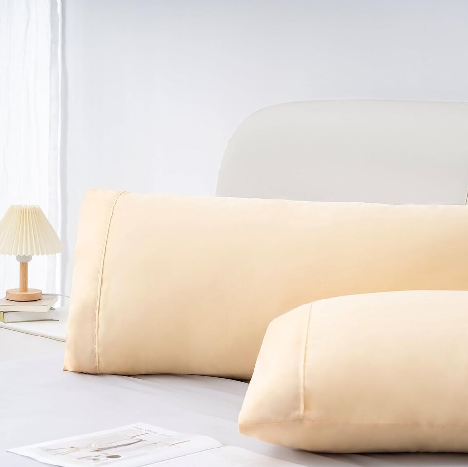 King Size Pillowcases Ultra Soft 20&quot;X40&quot; Two Pillow Cases Per Set Envelo... - $6.79
