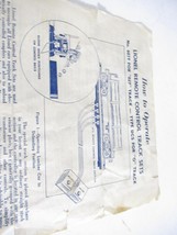 Lionel - POST-WAR - 1954 Remote Control Track Instructions - Fair - H34 - $6.46