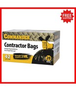 3 MIL Heavy Duty Trash Bags - 42 Gallon with Flap Ties, Perfect for Cont... - $554.66 MXN