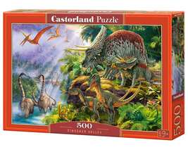 500 Piece Jigsaw Puzzle, Dinosaur Valley, Prehistoric scenery, dinosaur puzzle,  - £12.73 GBP