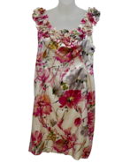 Maggy London Floral Sleeveless Cocktail Dress with Ruffled Neckline Size 12 - $649.35 MXN