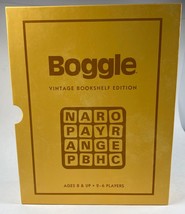 Boggle Board Game  &quot;Vintage&quot; Bookshelf Edition complete in box VG condition - £31.10 GBP