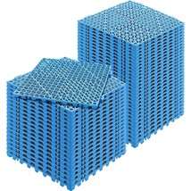 VEVOR Interlocking Tile 50PCS Blue, Drainage Tiles 12&quot; x 12&quot; Splicing, Soft PVC  - £83.47 GBP