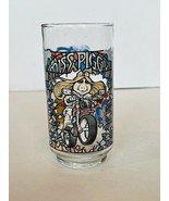 Miss Piggy Drinking Stained Glass Cup Mug 1981 Mcdonalds Muppets Motorcy... - £29.53 GBP