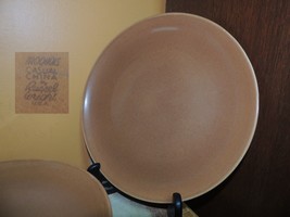 4 Russel Wright Mid Century Iroquois Casual Brown 10&quot; Dinner Plates Art ... - £64.65 GBP