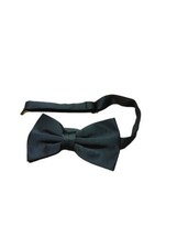 Formal Black Clip-On Bow Tie with Tuxedo-Style Sheen, Durable Metal Clip - $6.80