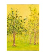 Into the Trees - Acrylic Forest Landscape Painting by Deb Bossert Artwor... - £23.66 GBP