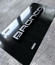 3D Bronco Matte Black On Black License Plate New Aluminum Universal All ... - $1,406.46 MXN