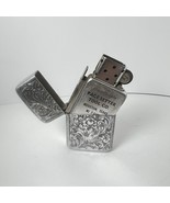 Vintage Park Lighter Engraved Aluminum Pace Setter Tool co Houston Texas - $37.01 CAD