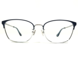 Coach Brille Rahmen HC 5135 9405 Blau Silber Cat Eye Voll Felge 53-17-140 - $64.89